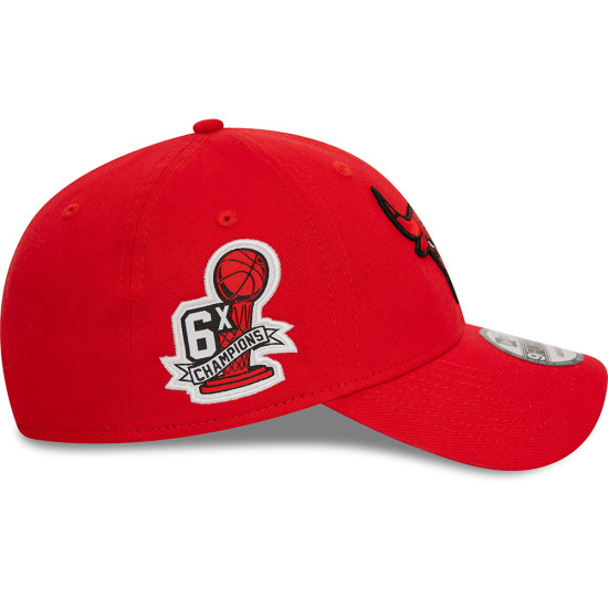 New Era Καπέλο Chicago Bulls NBA Side Patch Red 9forty Adjustable Cap